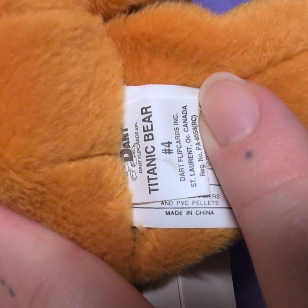 Titanic Limited Edition Beanie Bear #04582, NWT - Picture 4 of 4